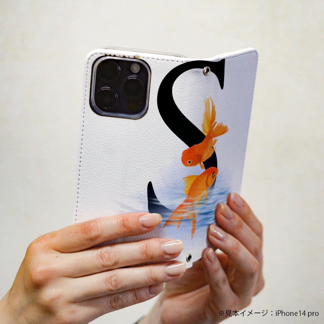 iPod touch 7(2019)/6(2015) アイポッドタッチ 第7世代 第6世代 ケース カバー スマホケース スマホカバー 手帳型 手帳タイプ 革 igcase 019461 フォント 文字 s アルファベット