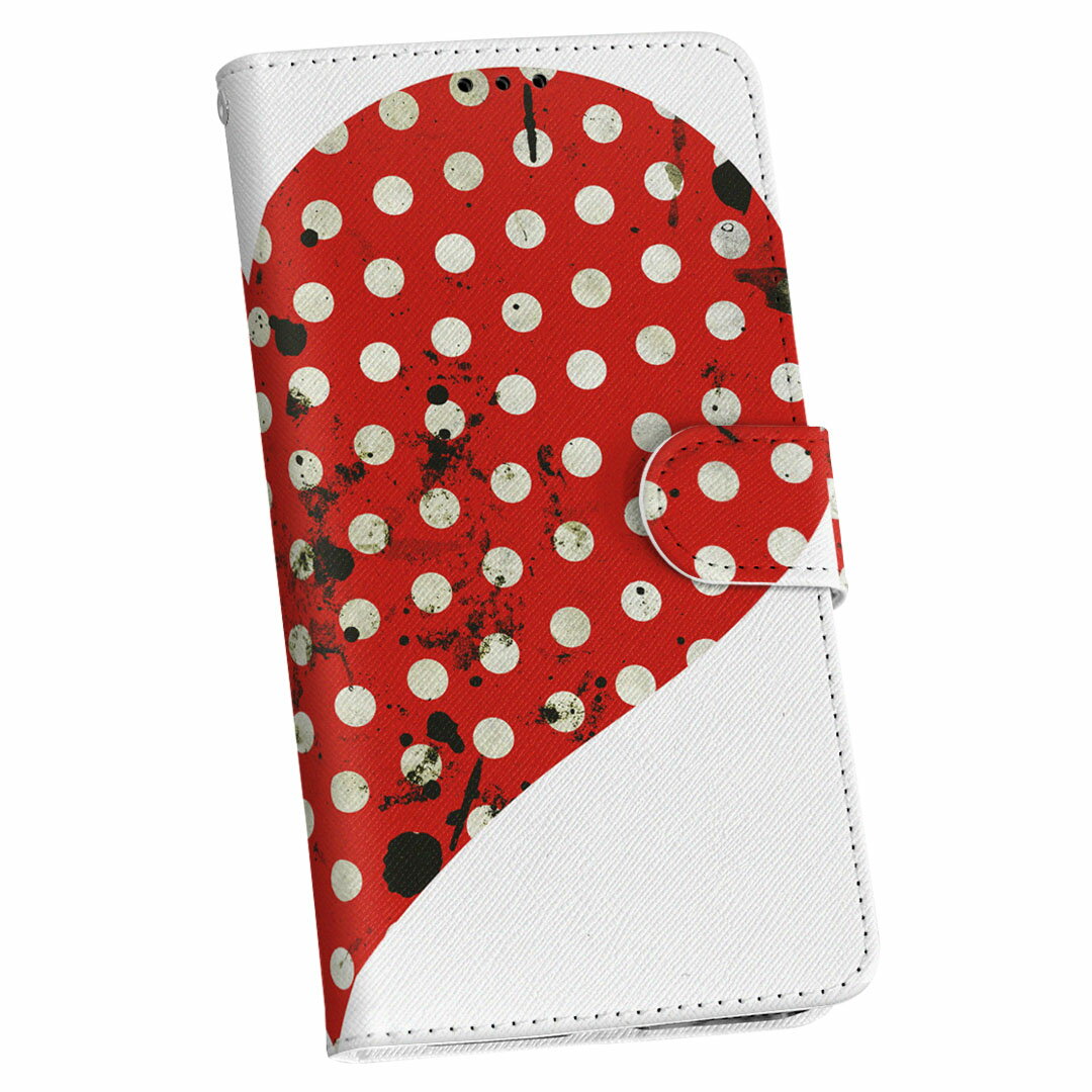 Mobile Phone Cases - Pixel 4XL Google グーグル ピクセル4xl pixel4xl simfree simフリー 手帳型 スマホ カバー カバー レザー ケース 手帳タイプ フリップ ダイアリー 二つ折り 革 002360 ハート　水玉　ビンテージ