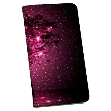 SH-04G AQUOS EVER アクオスフォン エバー sh04g docomo ドコモ 手帳型 スマホ カバー レザー ケース 手帳タイプ フリップ ダイアリー 二つ折り 革 005239 木 キラキラ 黒