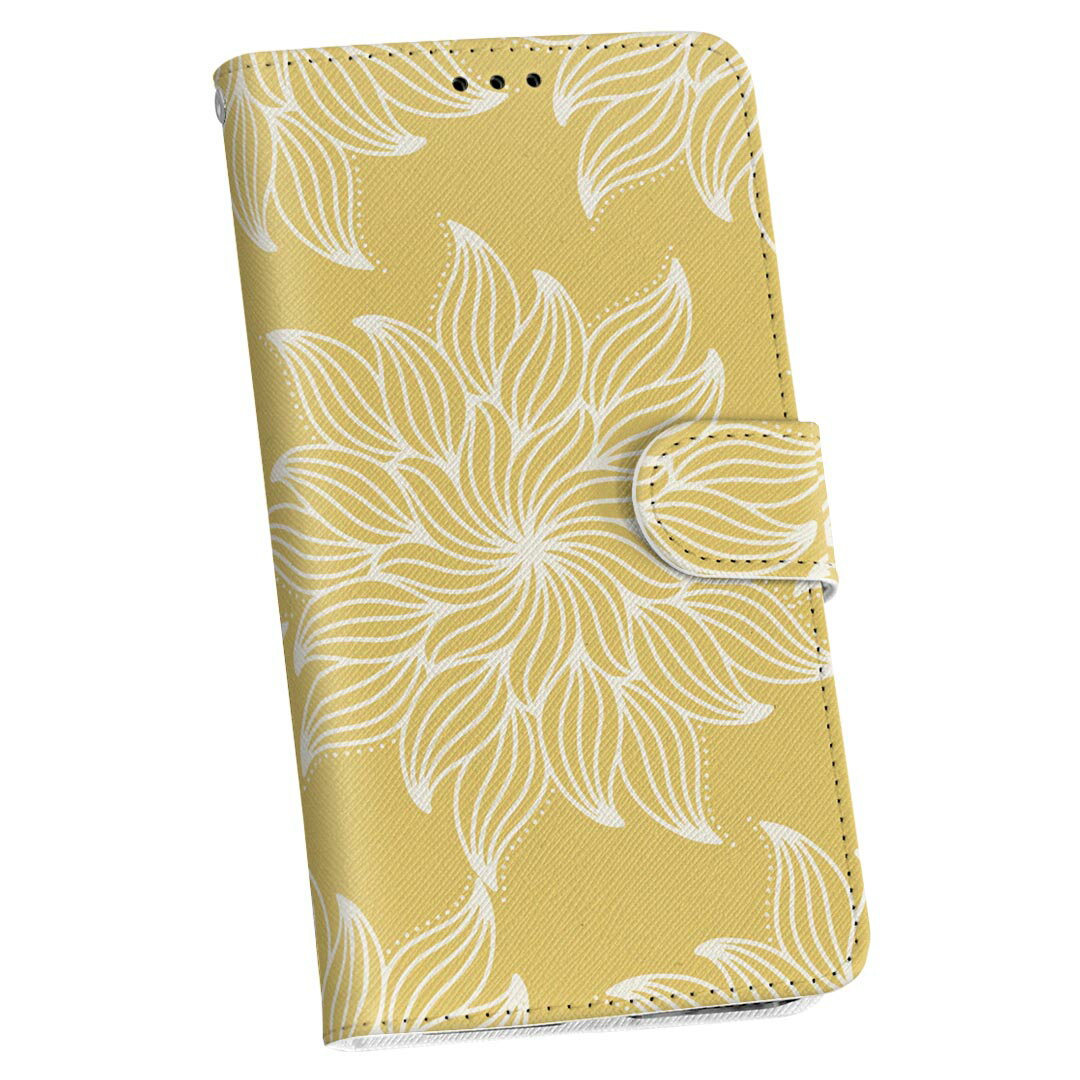 商品特徴・シームレスな全面デザイン（内側は落ち着いたオフホワイト）・外側は高品質の人工革を使用・内側にはスマホを装着するケースが付属・機種専用のカメラホール仕様でケースを装着したままの撮影が可能・ワンセグや動画の視聴に便利な横置きスタンド機能・ICカードなどを2枚まで収納できるカードスロット付き・マグネットフリップで開け閉めカンタン注意事項商品画像はサンプルイメージですので、ご覧の環境によっては多少色味に違いを感じる場合がございます。イメージと違った、モニターと色味が異なるという理由での交換や返金はご対応出来かねます。カバーのみの販売で本体は付属しません。ケース装着のままケーブルを挿しての充電は可能ですが、卓上ホルダでの充電は仕様上対応しておりません。また、ワイヤレス充電対応機種についてはお使いの機器や環境により反応しない場合があります。お手数ですがケースから外してお使い下さい。卓上ホルダ及びワイヤレスでの充電は保障の対象外となります。こちらは無地のレザーにデザインをプリントした商品で、デコなどの加工はございません。凹凸や光沢があるように見えたり布地や金属を素材にしたように見える商品もありますが、デザインの図版によるものです。撮影時にカバーが映り込む恐れがあるため、カメラ用の穴は若干大きめに開けています。カメラ穴の位置にわずかなズレが生じる場合がございます。また印刷時に微妙な画像のズレが生じる場合がございます。ご注文後に1点1点制作する受注生産品のため、不良品以外のご返品や交換は固くお断り致します。機種の選択間違いも保証対象外となりますため、ご注文の際は必ず機種をご確認下さい。発送について完全受注生産のハンドメイド商品となりますので、既製品と比べて発送までお時間を頂いています。 基本的に決済確認後、通常で3営業日程度、最大で10営業日程度での発送となります。繁忙期や休業日明けの場合はさらに時間がかかる場合があります。 その際には別途メールにてご連絡致します。メール便の場合、発送日から到着までに2−4日ほどかかる場合が多く、紛失などの保障もご対応できかねます。あらかじめご了承下さい。