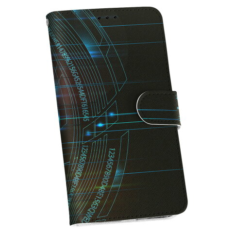 LGV33 Qua phone PX キュア フォン lgv33 au エーユー 手帳型 スマホ カバー レザー ケース 手帳タイプ フリップ ダイアリー 二つ折り 革 006015 青　ブルー　デジタル