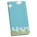 AQUOS Sense4 専用 ケース カバー SH-41A SH-RM15 SH-M15 A003SH 手帳 igcase スマコレ 手帳型 スマホケース スマホカバー 006805 その他 イラスト 街 建物(2)