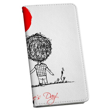 SH-01G AQUOS ZETA アクオス ゼータ sh01g docomo ドコモ 手帳型 スマホ カバー カバー レザー ケース 手帳タイプ フリップ ダイアリー 二つ折り 革 007536 ハート 文字 英語 人物
