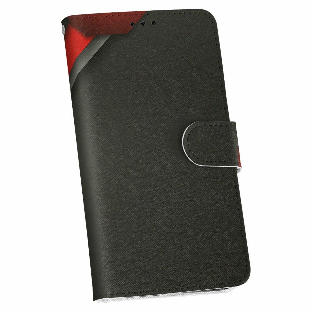 SO-04D Xperia GX エクスペリア so04d docomo ドコモ カバー 手帳型 レザー ケース 手帳タイプ フリップ ダイアリー 二つ折り 革 赤 レッド 黒 ブラック 模様 クール 008655