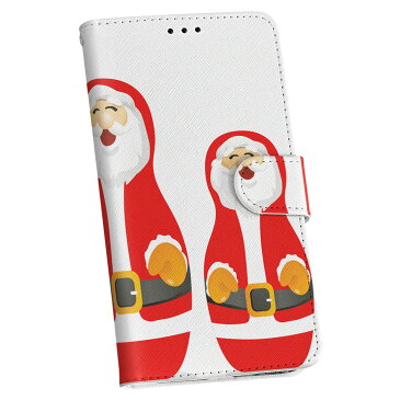 iphone5au iPhone 5 アイフォーン au エーユー カバー 手帳型 ケース 手帳タイプ フリップ ダイアリー 二つ折り 革 クリスマス サンタ キャラクター 010013