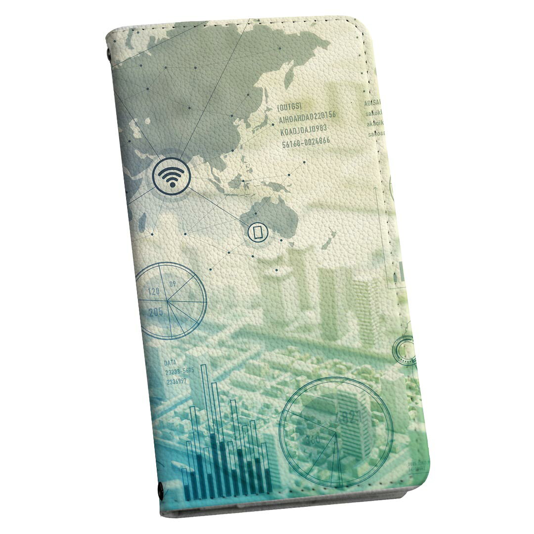 AQUOS Sense5G 専用 ケース カバー SH-53A docomo ドコモ 手帳 igcase スマコレ 手帳型 スマホケース スマホカバー 013933 地図　クール