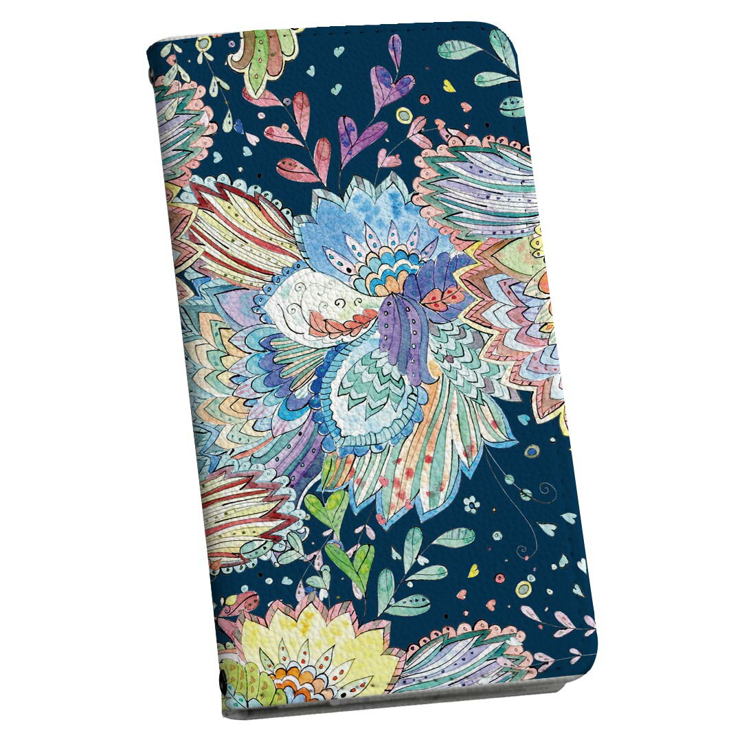 Google pixel 6 pro 用 ケース 2021 モデル スマコレ 手帳型 レザー 手帳タイプ 革 スマホケース スマホカバー 014464 植物　アジアン　カラフル