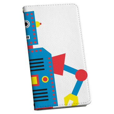 Galaxy A51 5G 専用ケース カバー 手帳 SCG07 au スマコレ igcase 手帳型 レザー 手帳タイプ 革 スマホケース スマホカバー ギャラクシ 014568 ロボット キャラクター