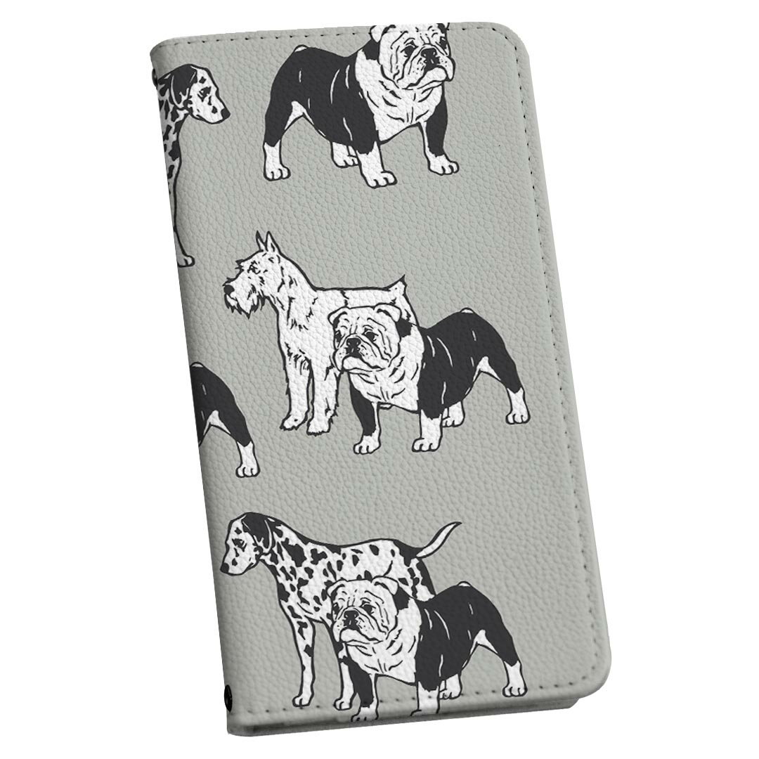 Xperia XZ2 Compact SO-05K エクスペリア so05k スマホケース スマホカバー ケース カバー 手帳型 手帳タイプ 革 igcase 014615 犬 動物 アニマル