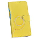 Galaxy Note20 Ultra 専用 ケース カバー SCG06 au 手帳 スマコレ igcase 手帳型 レザー 手帳タイプ 革 スマホケース スマホカバー ギャラクシ 014884 ヘッドホン　音楽　黄色　イエロー