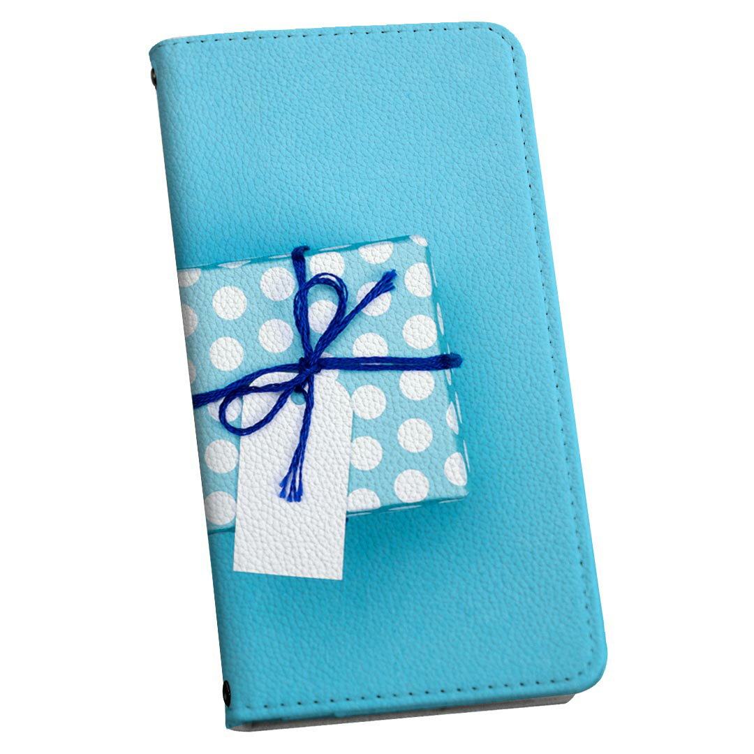 706SH AQUOS R2 アクオスアールツー softbank ソフトバンク 手帳型 スマホ カバー カバー レザー ケース 手帳タイプ フリップ ダイアリー 二つ折り 革 015507 プレゼント　青　ブルーのサムネイル