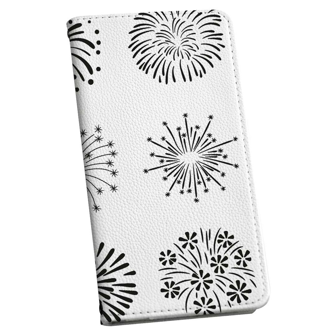 igcase Xperia 1 ii 専用 ケース 手帳型 SOG01 au スマコレ 手帳型 レザー 手帳タイプ 革 スマホケース スマホカバー 015941 花火 夏 空