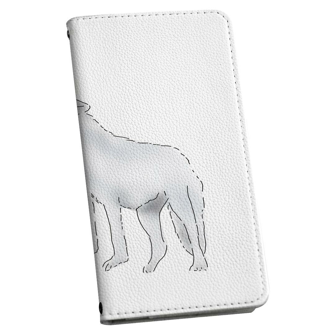 Rakuten - AQUOS R5G 専用 ケース 手帳型 igcase SHG01 au スマコレ 手帳型 レザー 手帳タイプ 革 スマホケース スマホカバー 016303 おおかみ　イラスト　動物