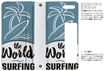 p10 LITE huawei p10 lite ファーウェイ p10 ライト simfree SIMフリー 両面プリント 裏表 内側 内面 スマホ カバー レザー ケース 手帳タイプ フリップ ダイアリー 二つ折り 革 フルデザイン 014322 サーフィン ヤシの木 海