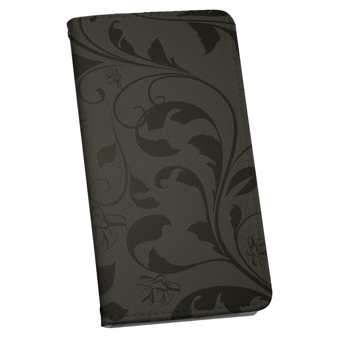 GRATINA KYV48 ケース 専用 ケース カバー 手帳型 マグネット式 ピタッと閉まる レザーケース kyv48 カード収納 ポケット igcase 000417 ペイズリー　ダマスク　花(2.0)