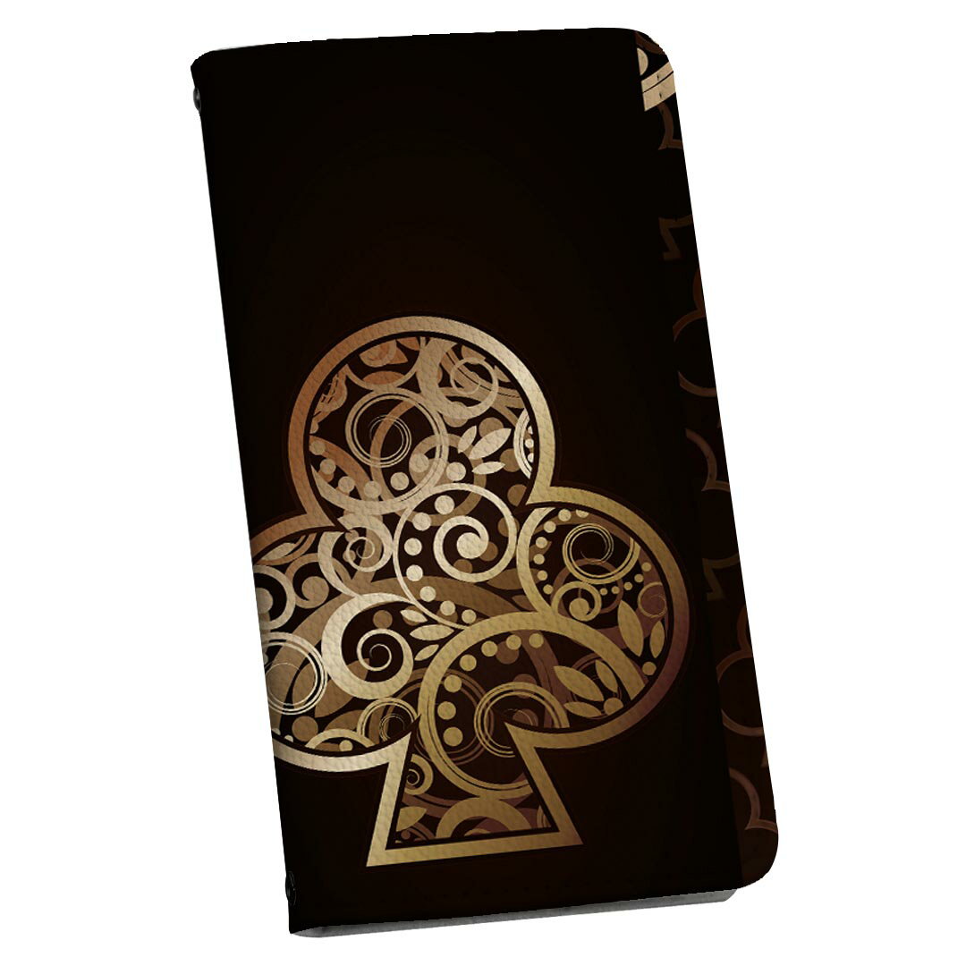 Galaxy A22 5G SC-56B 用 スマホカバー sc56b ケース カバー 手帳型 マグネット式 ピタッと閉まる レザーケース カード収納 ポケット 000443 黒 クローバー