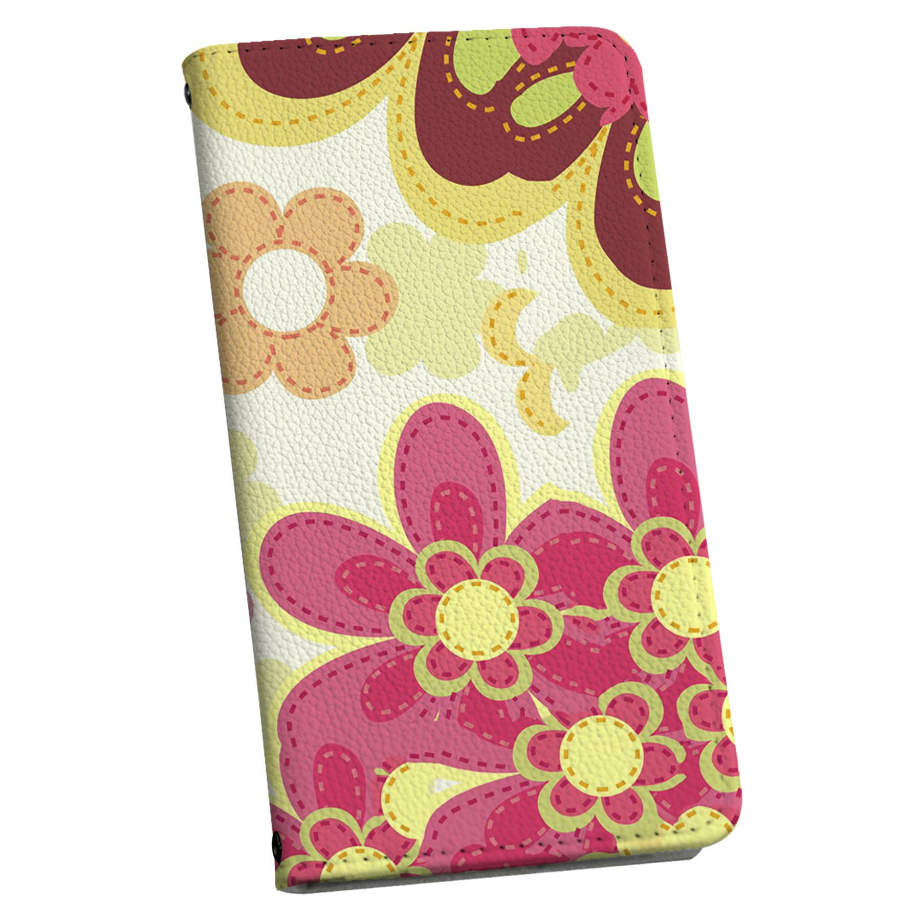 商品特徴・シームレスな全面デザイン（内側は落ち着いたオフホワイト）・外側は高品質の人工革を使用・内側にはスマホを装着するケースが付属・機種専用のカメラホール仕様でケースを装着したままの撮影が可能・ワンセグや動画の視聴に便利な横置きスタンド機能・ICカードなどを2枚まで収納できるカードスロット付き・マグネットフリップで開け閉めカンタン注意事項商品画像はサンプルイメージですので、ご覧の環境によっては多少色味に違いを感じる場合がございます。イメージと違った、モニターと色味が異なるという理由での交換や返金はご対応出来かねます。カバーのみの販売で本体は付属しません。ケース装着のままケーブルを挿しての充電は可能ですが、卓上ホルダでの充電は仕様上対応しておりません。また、ワイヤレス充電対応機種についてはお使いの機器や環境により反応しない場合があります。お手数ですがケースから外してお使い下さい。卓上ホルダ及びワイヤレスでの充電は保障の対象外となります。こちらは無地のレザーにデザインをプリントした商品で、デコなどの加工はございません。凹凸や光沢があるように見えたり布地や金属を素材にしたように見える商品もありますが、デザインの図版によるものです。撮影時にカバーが映り込む恐れがあるため、カメラ用の穴は若干大きめに開けています。カメラ穴の位置にわずかなズレが生じる場合がございます。また印刷時に微妙な画像のズレが生じる場合がございます。ご注文後に1点1点制作する受注生産品のため、不良品以外のご返品や交換は固くお断り致します。機種の選択間違いも保証対象外となりますため、ご注文の際は必ず機種をご確認下さい。発送について完全受注生産のハンドメイド商品となりますので、既製品と比べて発送までお時間を頂いています。 基本的に決済確認後、通常で3営業日程度、最大で10営業日程度での発送となります。繁忙期や休業日明けの場合はさらに時間がかかる場合があります。 その際には別途メールにてご連絡致します。メール便の場合、発送日から到着までに2?4日ほどかかる場合が多く、紛失などの保障もご対応できかねます。あらかじめご了承下さい。