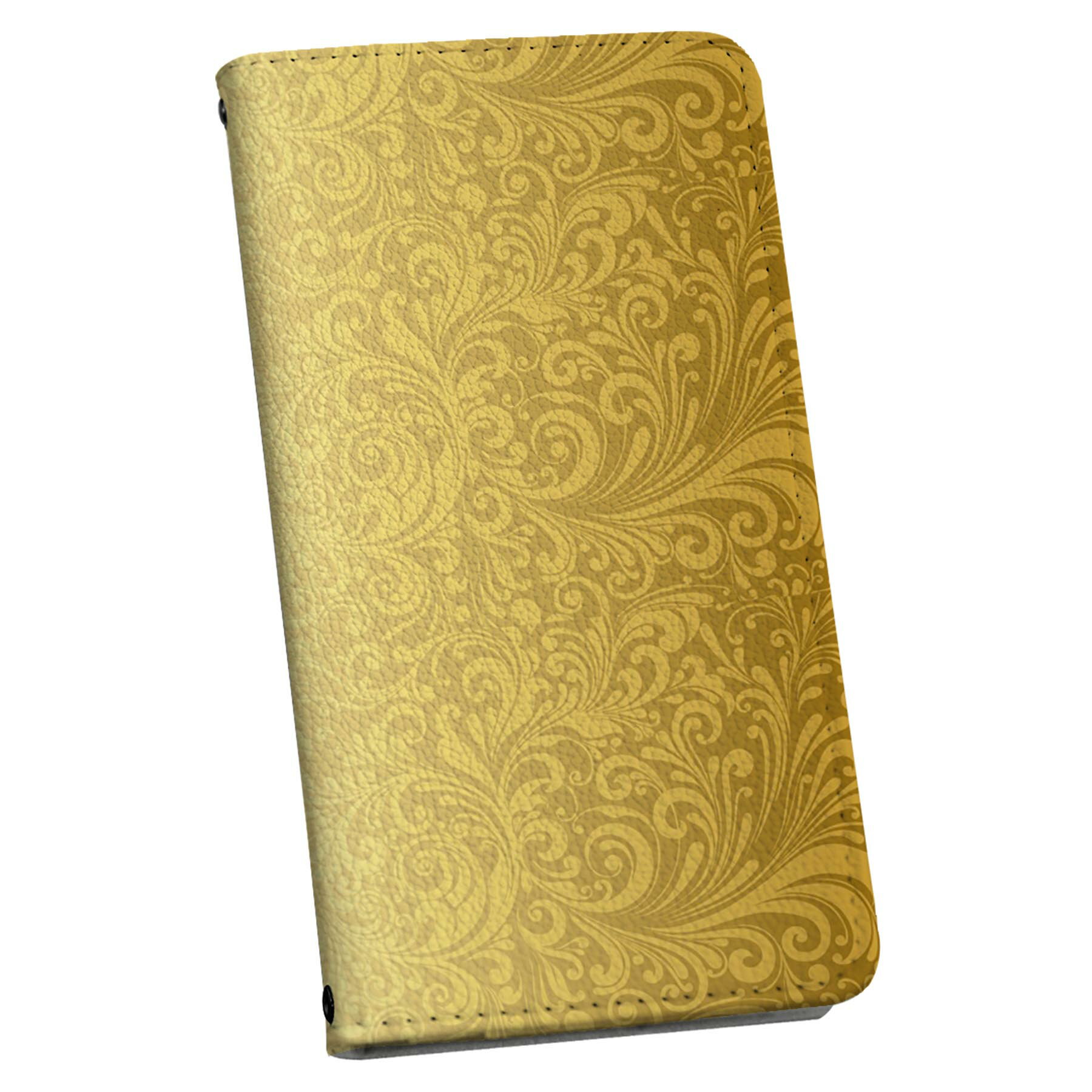 AQUOS Sense4 専用 ケース カバー SH-41A SH-RM15 SH-M15 A003SH 手帳型 ストラップ付き ショルダー スマホ 落下防止 手帳型 マグネット式 ピタッと閉まる 肩掛け 斜めかけ 000768 ダマスク　模様