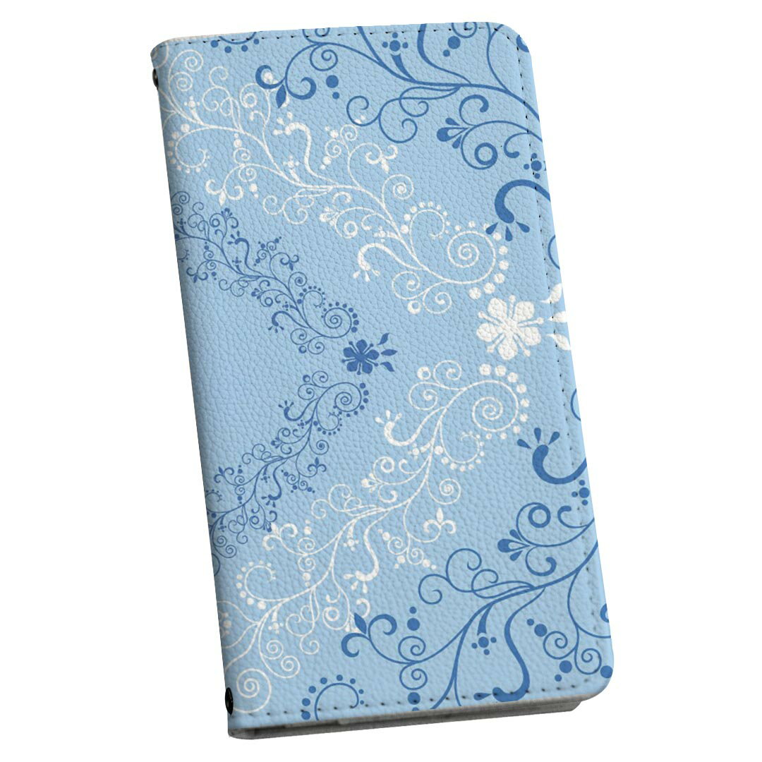 iPhone7 iphone 6/7/8 共通対応 ストラップ付き ケース ショルダー スマホ 落下防止 手帳型 マグネット式 ピタッと閉まる スマホカバー 肩掛け 斜めかけ 000799 花　リーフ