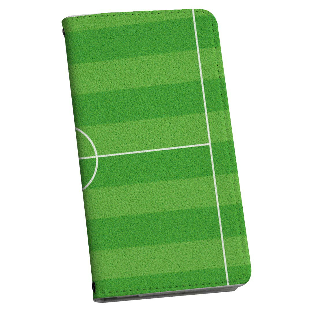 LG style3 L-41A 専用 ケース カバー 手帳型 マグネット式 ピタッと閉まる レザーケース l41a カード収納 ポケット igcase 000897 サッカー　ゴール