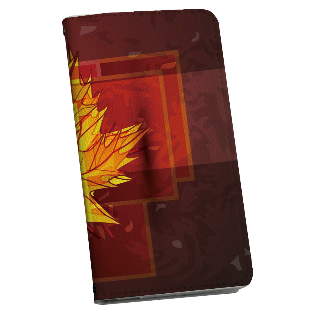 Xperia 10 VII 用 SO-52F / SOG16 / XQ-FE44 共通対応 手帳型ケース ストラップ付き ショルダー スマホ 落下防止 手帳型 マグネット式 ピタッと閉まる スマホカバー 肩掛け 斜めかけ 001253 紅葉　秋