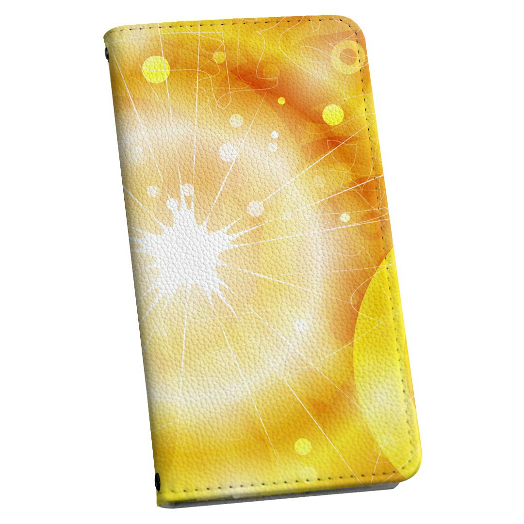 乐天商城 - AQUOS sense3 用 スマホカバー SH-02M / SHV45 / SH-M12 共通対応 ケース カバー 手帳型 マグネット式 ピタッと閉まる レザーケース カード収納 ポケット 001360 黄色　光