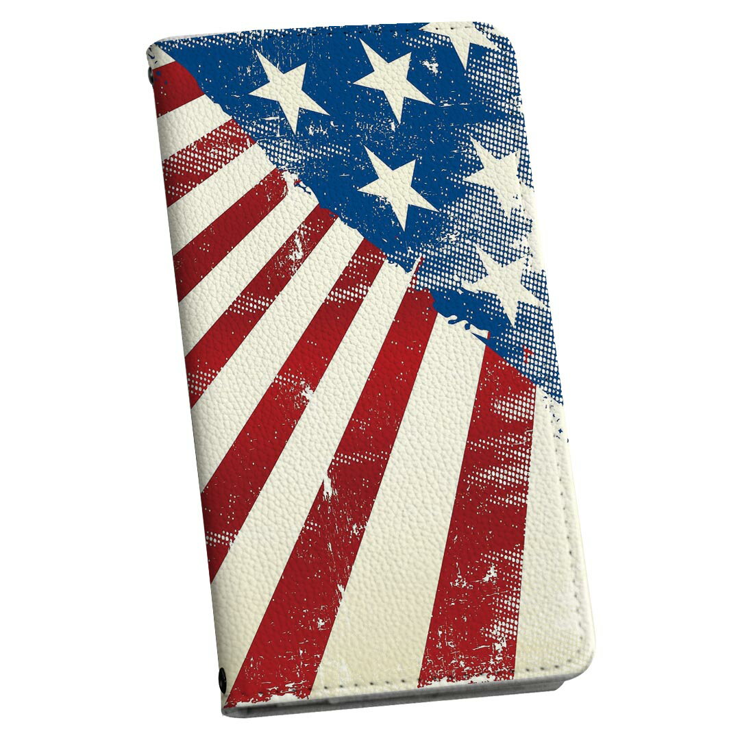Galaxy A20 SC-02M ギャラクシー sc02m 専用 ケース カバー 手帳型 マグネット式 ピタッと閉まる レザーケース カード収納 ポケット igcase 001547 アメリカ　国旗(2.0)