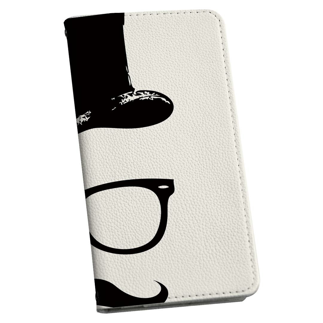 Galaxy A51 5G 専用ケース カバー 手帳 SCG07 au スマコレ igcase 手帳型 レザー 手帳タイプ 革 スマホケース スマホカバー ギャラクシ 001589 ひげ　おっさん