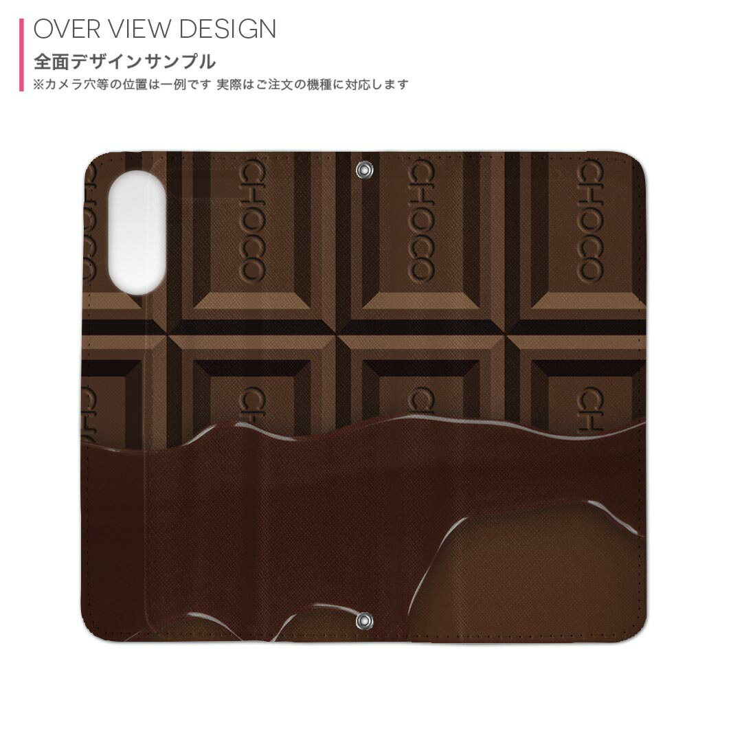 Galaxy A25 用 SC-53F / SCG33 共通対応 内側プリント ギャラクシーa25 5G 対応 ケース カバー 手帳型 マグネット式 ピタッと閉まる レザーケース カード収納 ポケット 002445 チョコレート　ブラウン