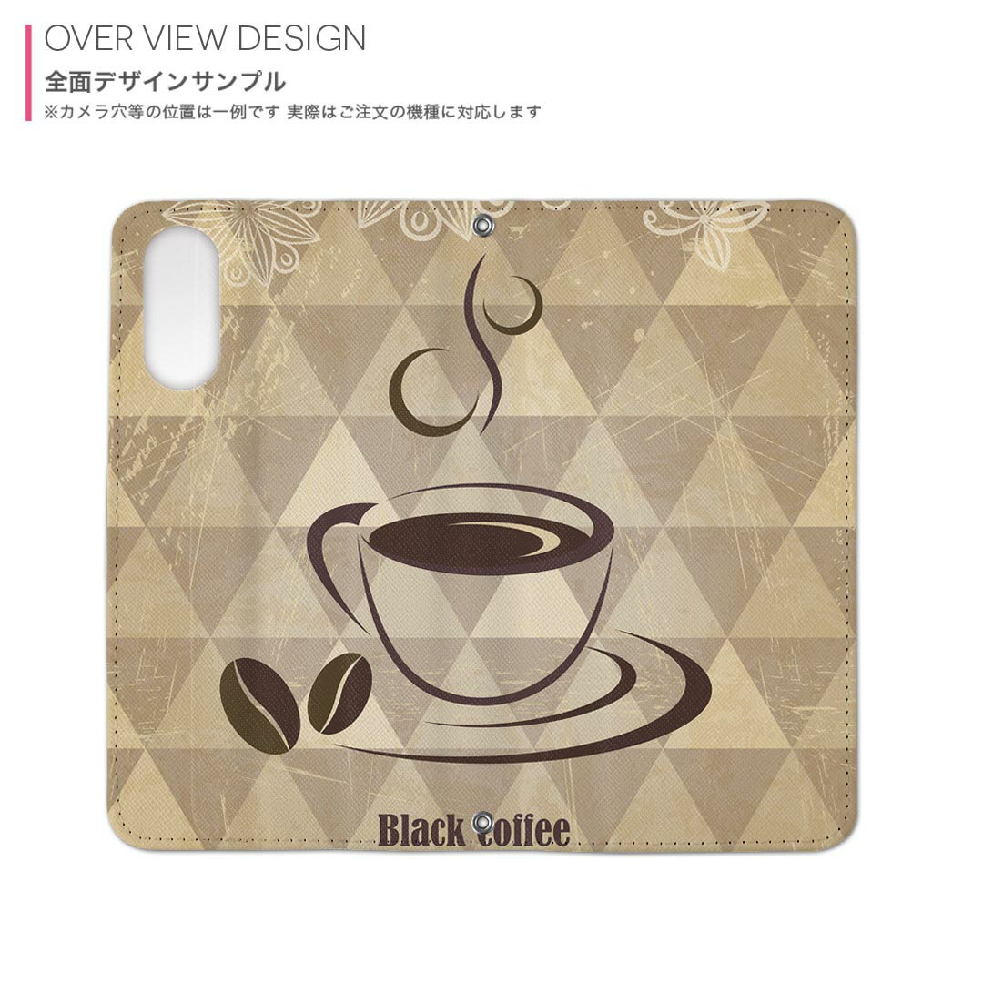 iPhone16pro 6.3インチ 専用 各キャリア iPhone 16 pro 共通対応 用 内側プリント ケース カバー 手帳型 マグネット式 ピタッと閉まる レザーケース カード収納 ポケット 002693 コーヒー　模様　ブラウン