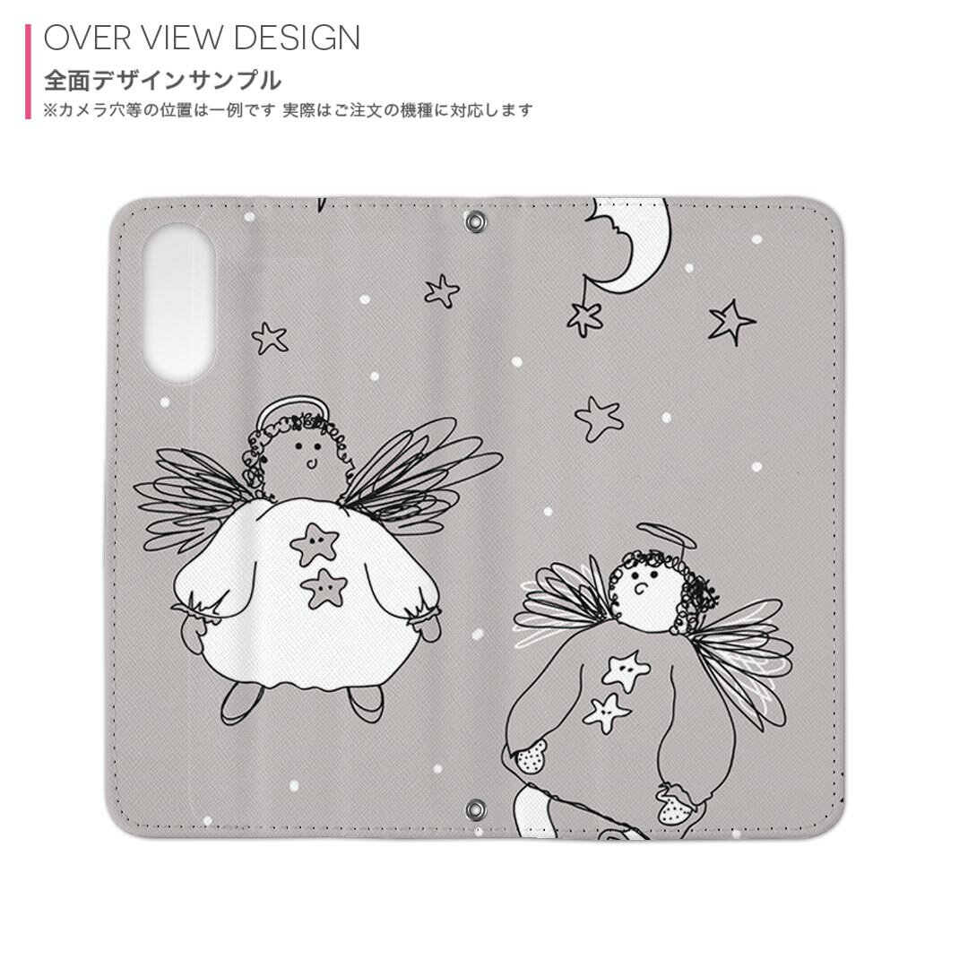 arrows We2 F-52E 用 内側プリント ケース カバー f52e 対応 手帳型 マグネット式 ピタッと閉まる レザーケース カード収納 ポケット 002709 キャラクター イラスト