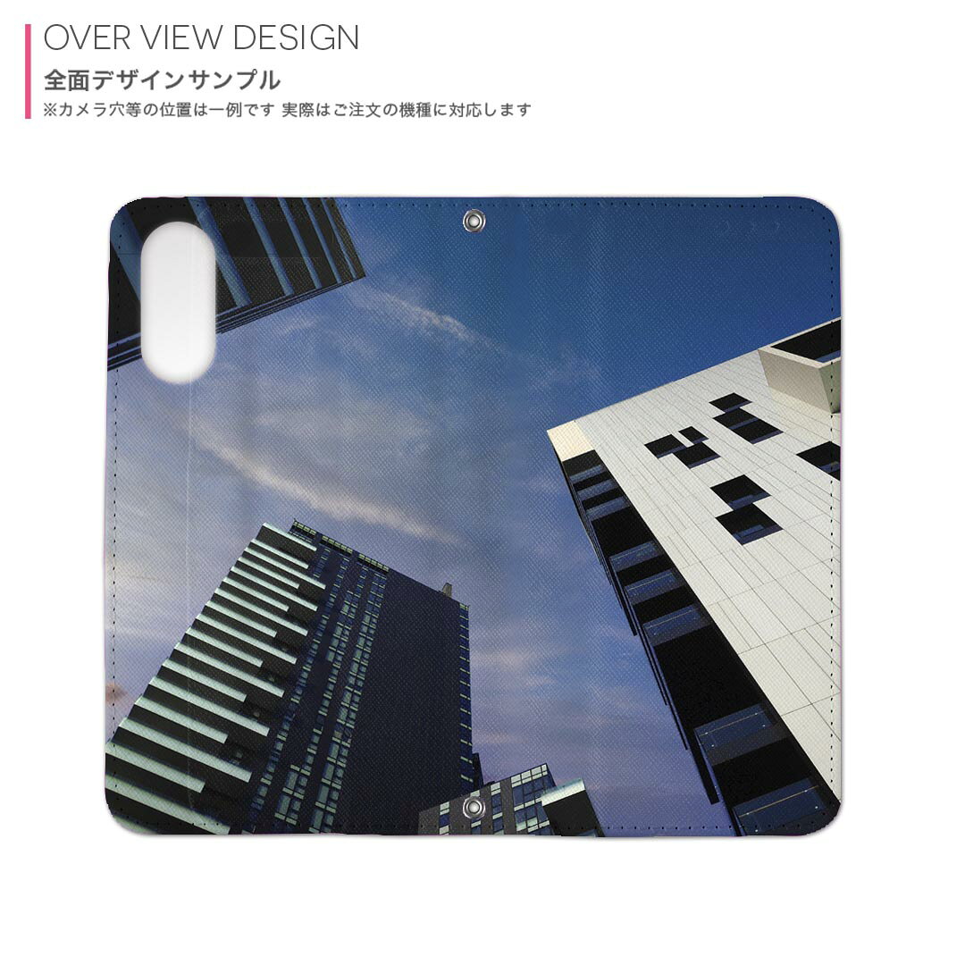 Xperia 5 IV 専用 ケース SO-54C SOG09 A204SO 共通対応 内側プリントso54c 対応 ケース カバー 手帳型 マグネット式 ピタッと閉まる レザーケース カード収納 ポケット 022884 ビル　都市　写真