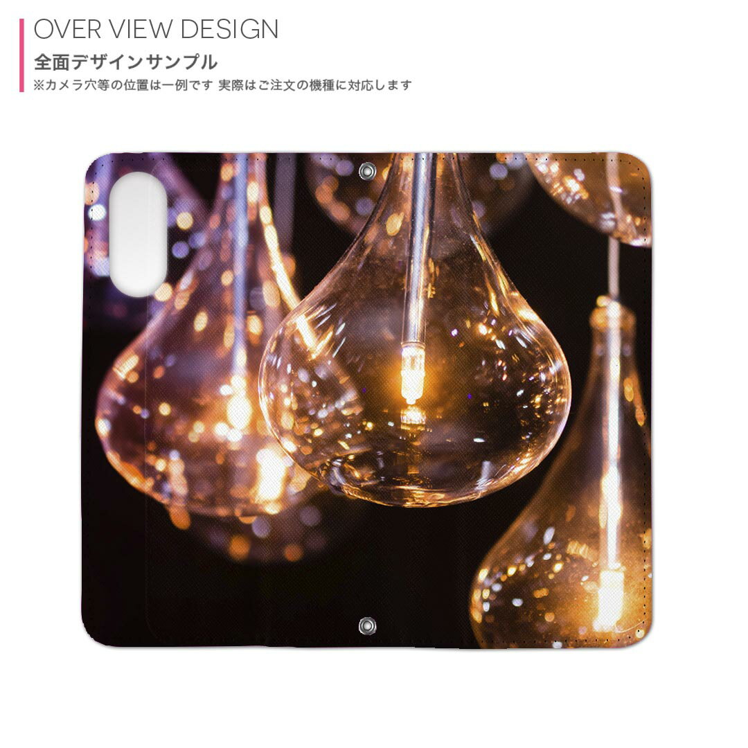 Galaxy A25 用 SC-53F / SCG33 共通対応 内側プリント ギャラクシーa25 5G 対応 ケース カバー 手帳型 マグネット式 ピタッと閉まる レザーケース カード収納 ポケット 023519 ランプ　写真