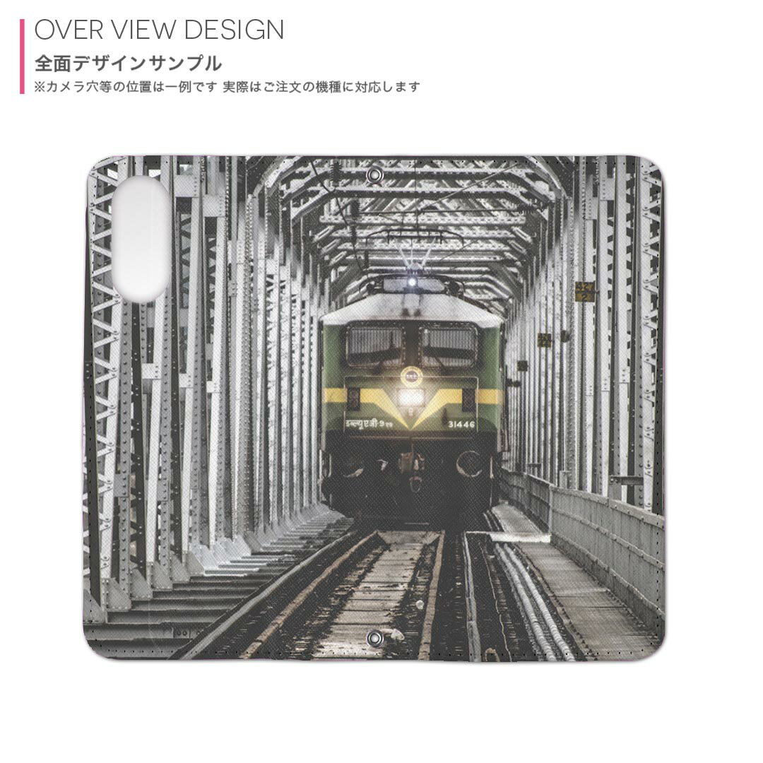 Xperia Ace III SO-53C SOG08 共通対応 専用 ケース カバー 手帳型 マグネット式 ピタッと閉まる レザーケース so53c カード収納 ポケット igcase 023900 鉄道　電車