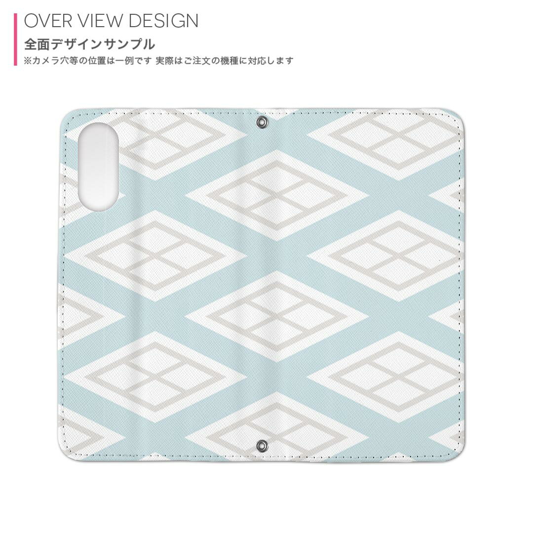 Galaxy A41 SC-41A ギャラクシー 専用 ケース カバー 手帳型 マグネット式 ピタッと閉まる レザーケース sc41a docomo ドコモ カード収納 ポケット igcase 004374 模様　シンプル　水色