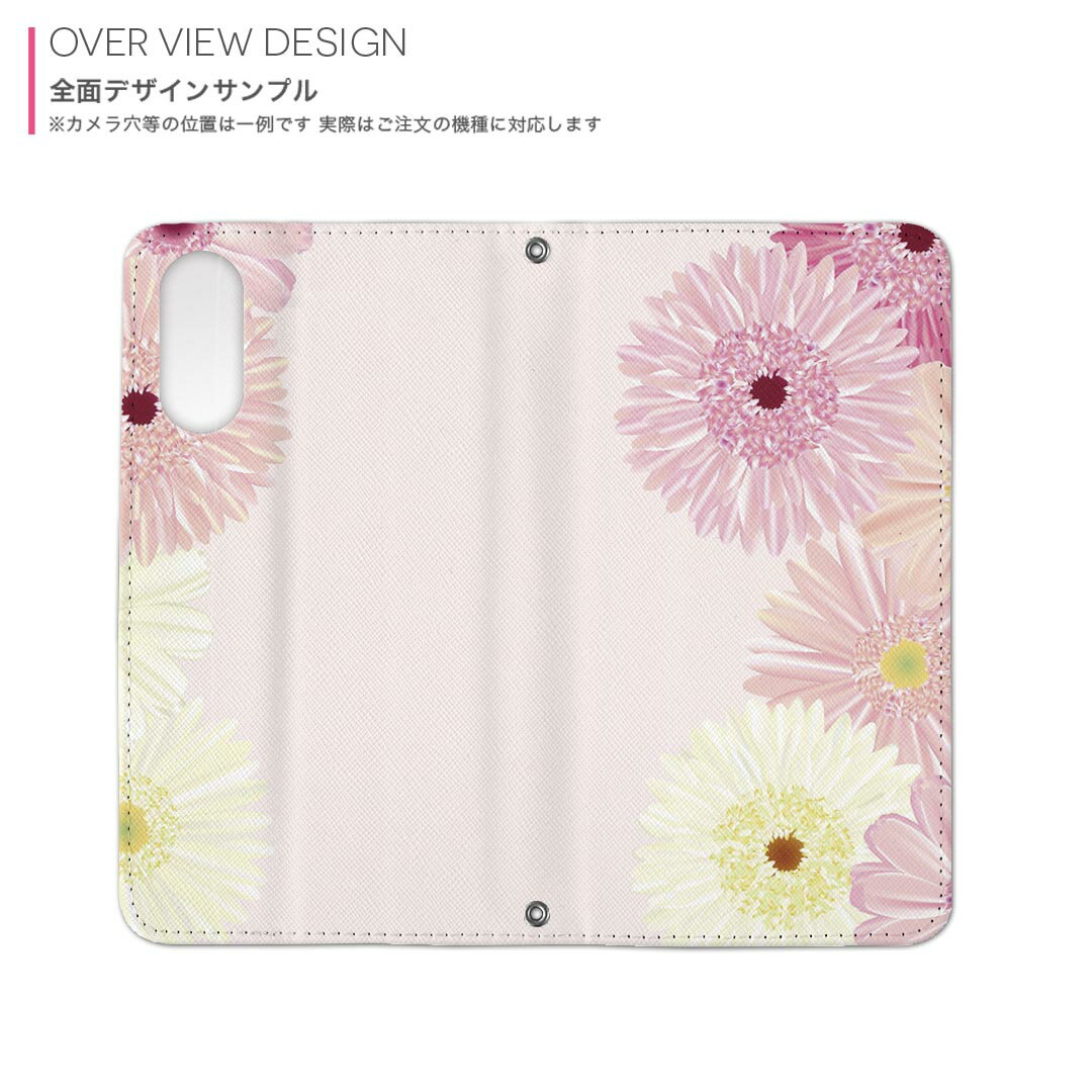 iPhone8 iphone 6/7/8 共通対応 アイフォーン 専用 ケース カバー 手帳型 マグネット式 ピタッと閉まる レザーケース sc02k カード収納 ポケット igcase 004846 ピンク　花 2