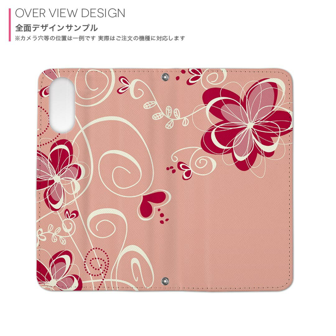 iPhone 16e 用 手帳型ケース ガラスフィルム 2枚 セット 各キャリア 共通対応 手帳型ケース カバー マグネット式 ピタッと閉まる レザーケース カード収納 ポケット igcase 005011 花　ガーリー　赤