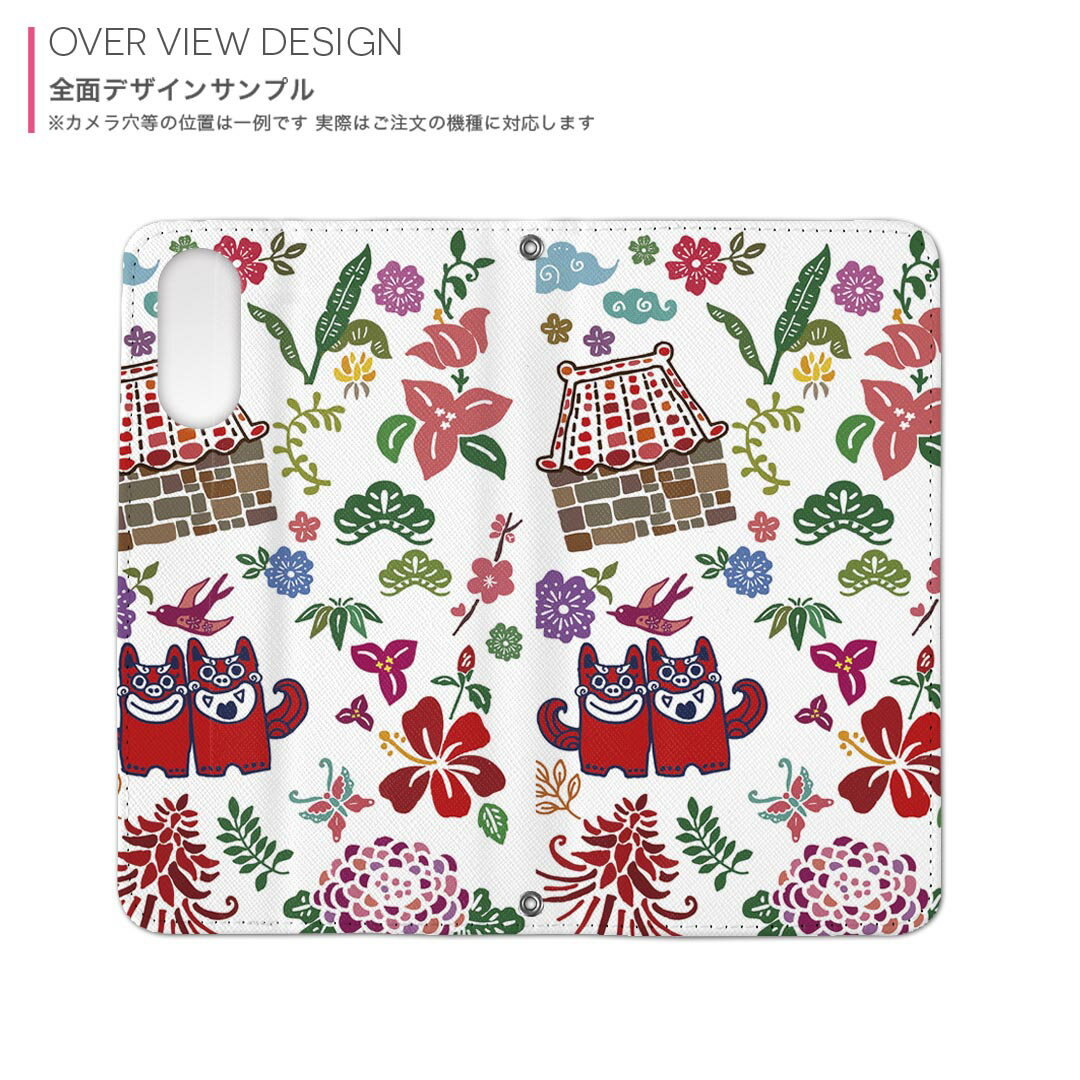 iPhone7 iphone 6/7/8 共通対応 アイフォーン 用 ケース カバー 手帳型 マグネット式 ピタッと閉まる igcase 005541 沖縄　イラスト　カラフル