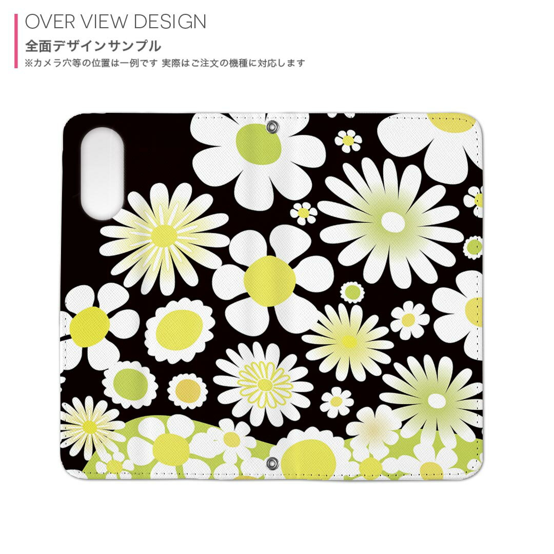 iPhone16pro 6.3インチ 専用 各キャリア iPhone 16 pro 共通対応 用 内側プリント ケース カバー 手帳型 マグネット式 ピタッと閉まる レザーケース カード収納 ポケット 005815 花　　黄緑