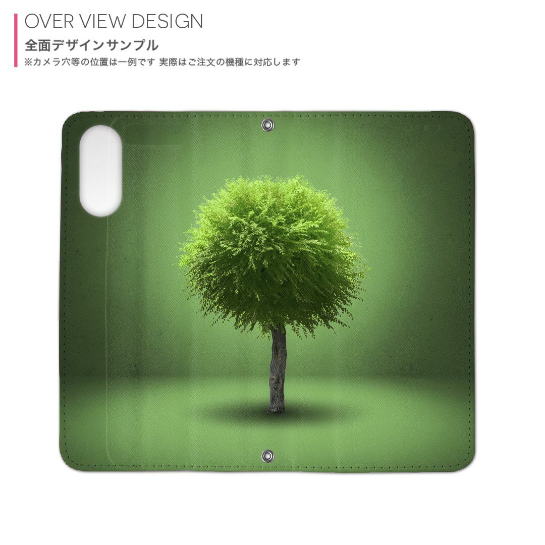 Galaxy S20 5G SC-51A 用 内側プリント ケース カバー sc51a 対応 ケース カバー 手帳型 マグネット式 ピタッと閉まる レザーケース カード収納 ポケット 006285 植物　緑　グリーン