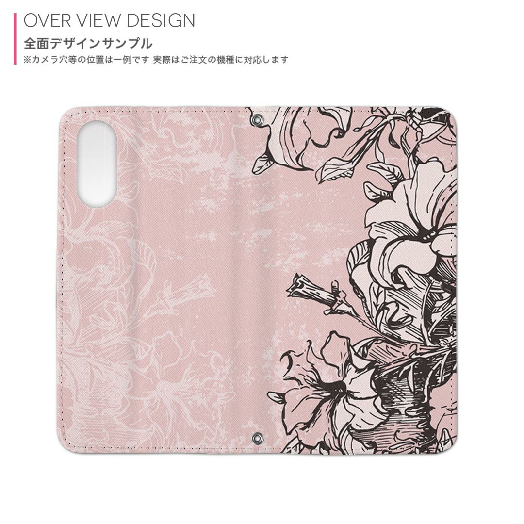 Galaxy S21+ 5G SCG10 ギャラクシー 専用 ケース カバー scg10 手帳型 マグネット式 ピタッと閉まる レザーケース カード収納 ポケット igcase 006321 花　　ピンク