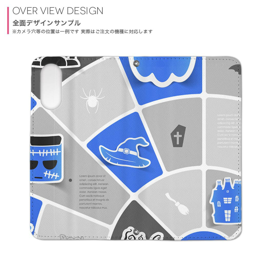 Google Pixel9a 用 両面プリント ケース カバー pixel9a 対応 ケース カバー 手帳型 マグネット式 ピタッと閉まる レザーケース カード収納 ポケット 007186 ハロウィン　キャラクター