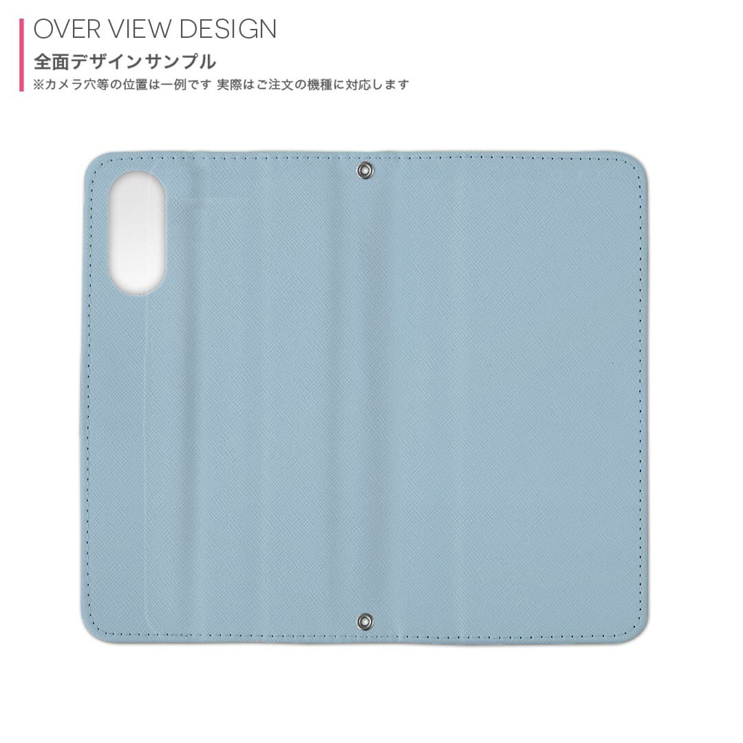 Xperia 1 VII SO-51F / SOG15 / QX-FS44 共通対応 内側プリント so51f 対応 ケース カバー 手帳型 マグネット式 ピタッと閉まる レザーケース カード収納 ポケット 008976 シンプル　無地　青