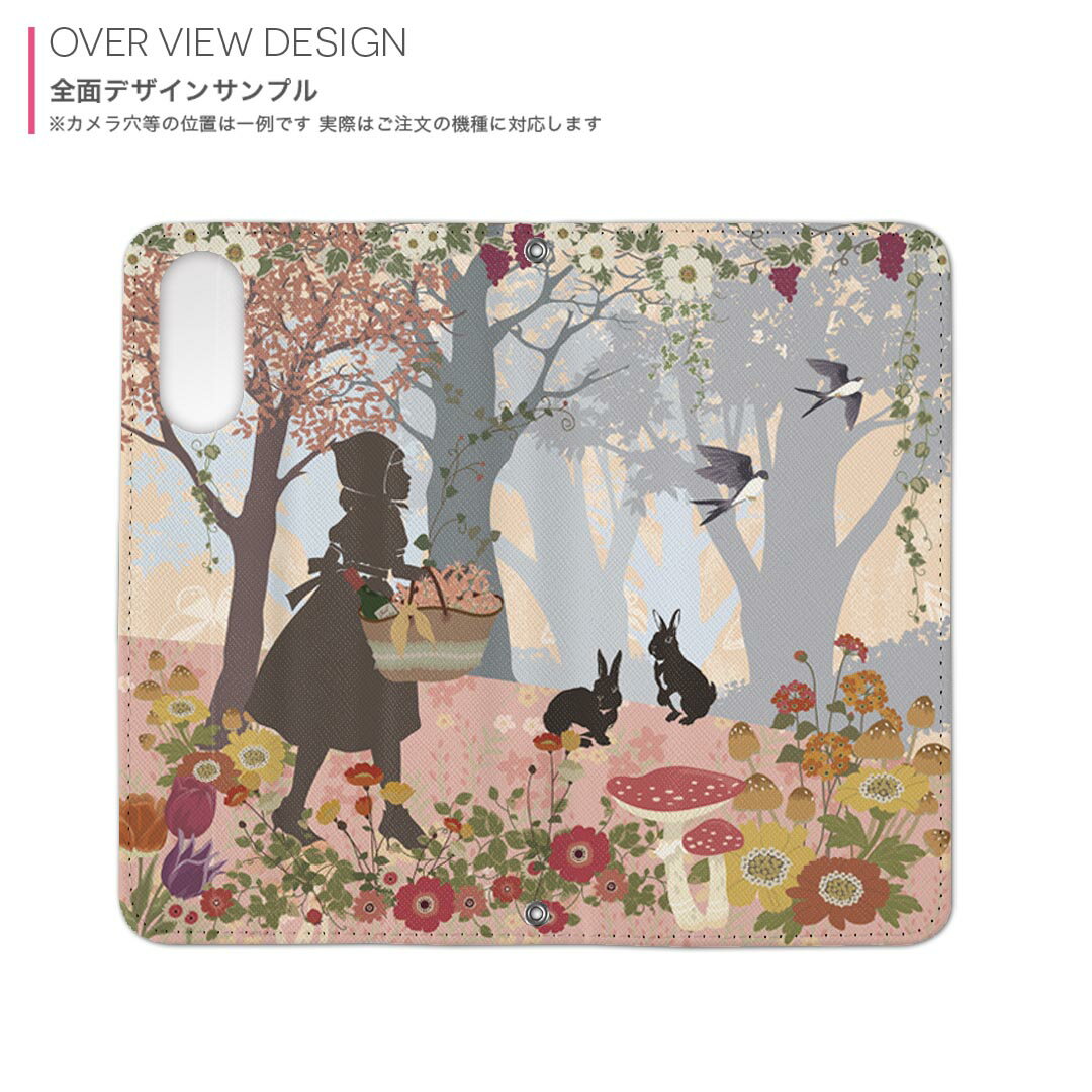 iPhone16plus 6.7インチ 専用 各キャリア iPhone 16 plus 共通対応 内側プリント iphone16plus 対応 ケース カバー 手帳型 マグネット式 ピタッと閉まる レザーケース カード収納 ポケット 009095 童話モチーフ　イラスト