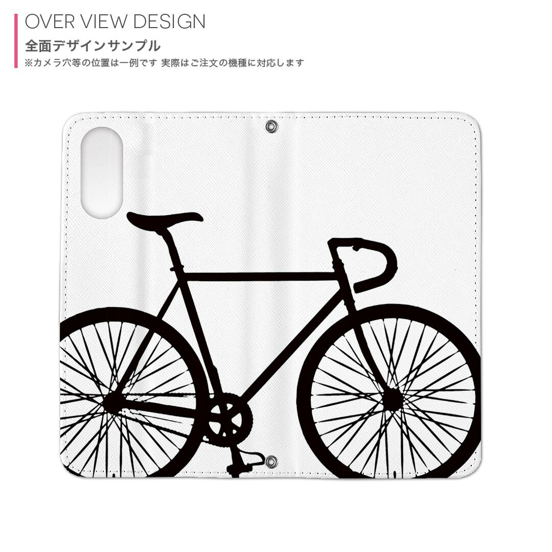 Case Cover para Xperia 10 VI Manual SO-52E / SOG14 / A402SO / Común Imprimir en el interior so52e Compatible Case Cover Manual Magnético Pintado y cerrado Manual de tarjetas de tarjetas de almacenamiento bolsillo 009765 Bicicletas Monocromo — vista 3