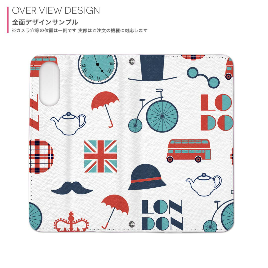 Pixel 8 用 内側プリント 手帳カバー pixel 8 対応 ケース カバー 手帳型 マグネット式 ピタッと閉まる レザーケース カード収納 ポケット 010648 ロンドン　国旗　おしゃれ