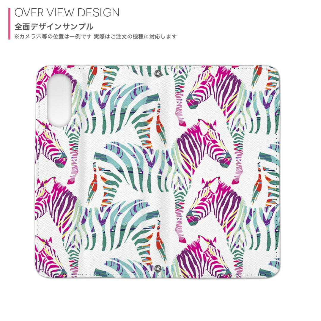 BASIO active3 KYG04 ベイシオ アクティブ3 用 内側プリント kyg04 対応 ケース カバー 手帳型 マグネット式 ピタッと閉まる レザーケース カード収納 ポケット 011241 動物　アニマル　シマウマ