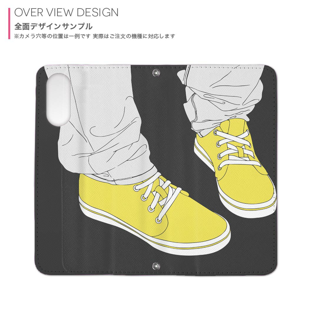 Xperia 5 IV 専用 ケース SO-54C SOG09 A204SO 共通対応 内側プリントso54c 対応 ケース カバー 手帳型 マグネット式 ピタッと閉まる レザーケース カード収納 ポケット 015715 靴　スニーカー　ファッション