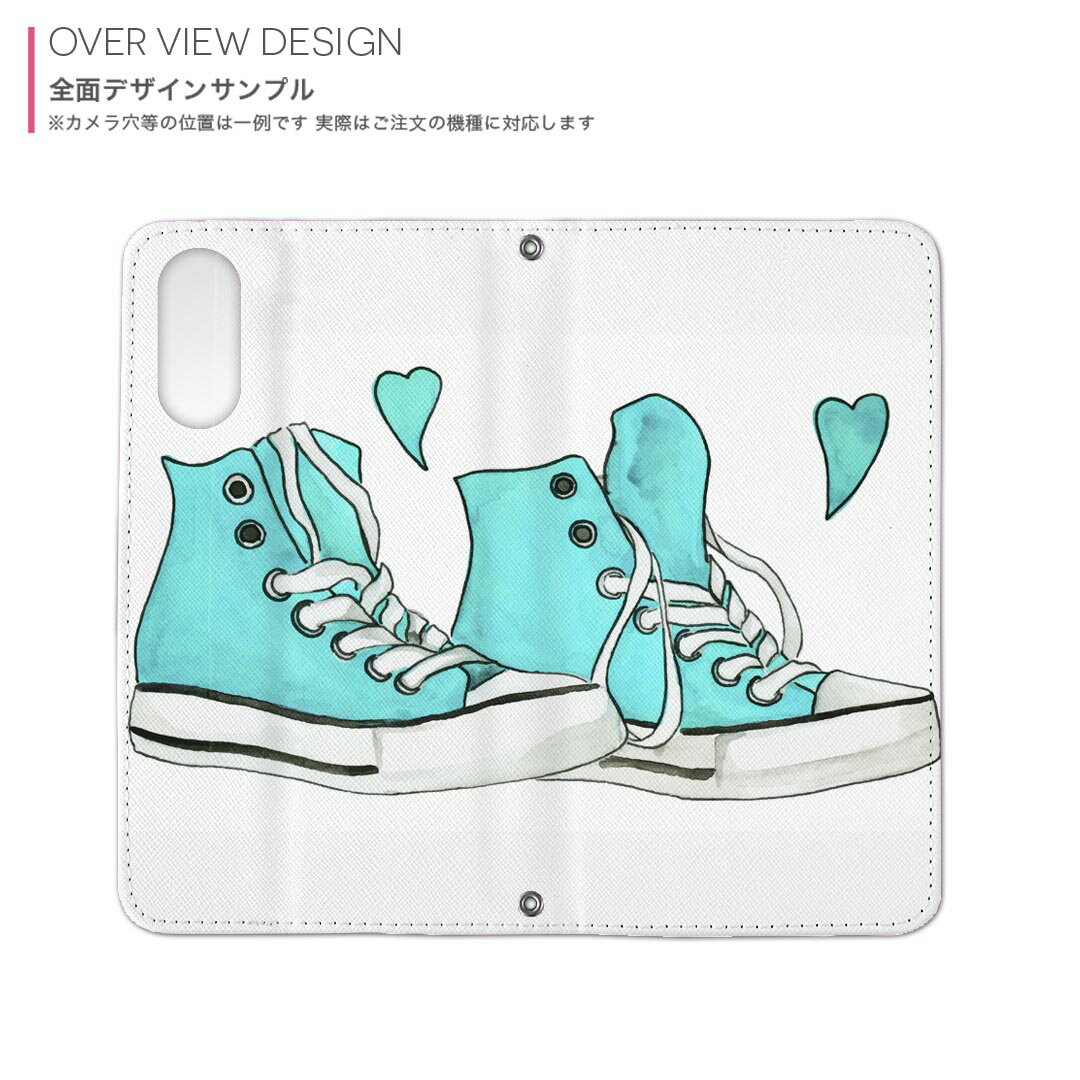 iPhone14 plus 6.7 インチ 専用 各キャリア iPhone14plus プラス 共通対応 内側プリント ケース カバー 手帳型 マグネット式 ピタッと閉まる レザーケース カード収納 ポケット 016313 靴　スニーカー