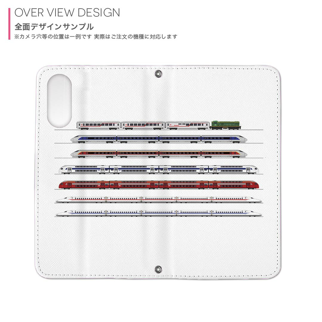Galaxy A20SC-02M Galaxy sc02m Cubierta de estuche dedicada Portátil Cierre magnético Estuche de cuero Estuche para tarjetas Bolsillo igcase017520 Vehículo Línea de tren Tren — vista 2